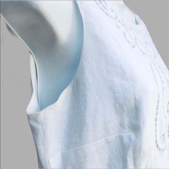 Maggy London Cutwork Embroidery Accent Sleeveless Sheath Dress - Picture 5 of 9